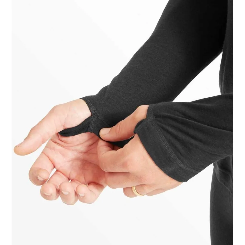 Artilect Boulder 125 Long Sleeve Crew Merino Men's Baselayer - Black