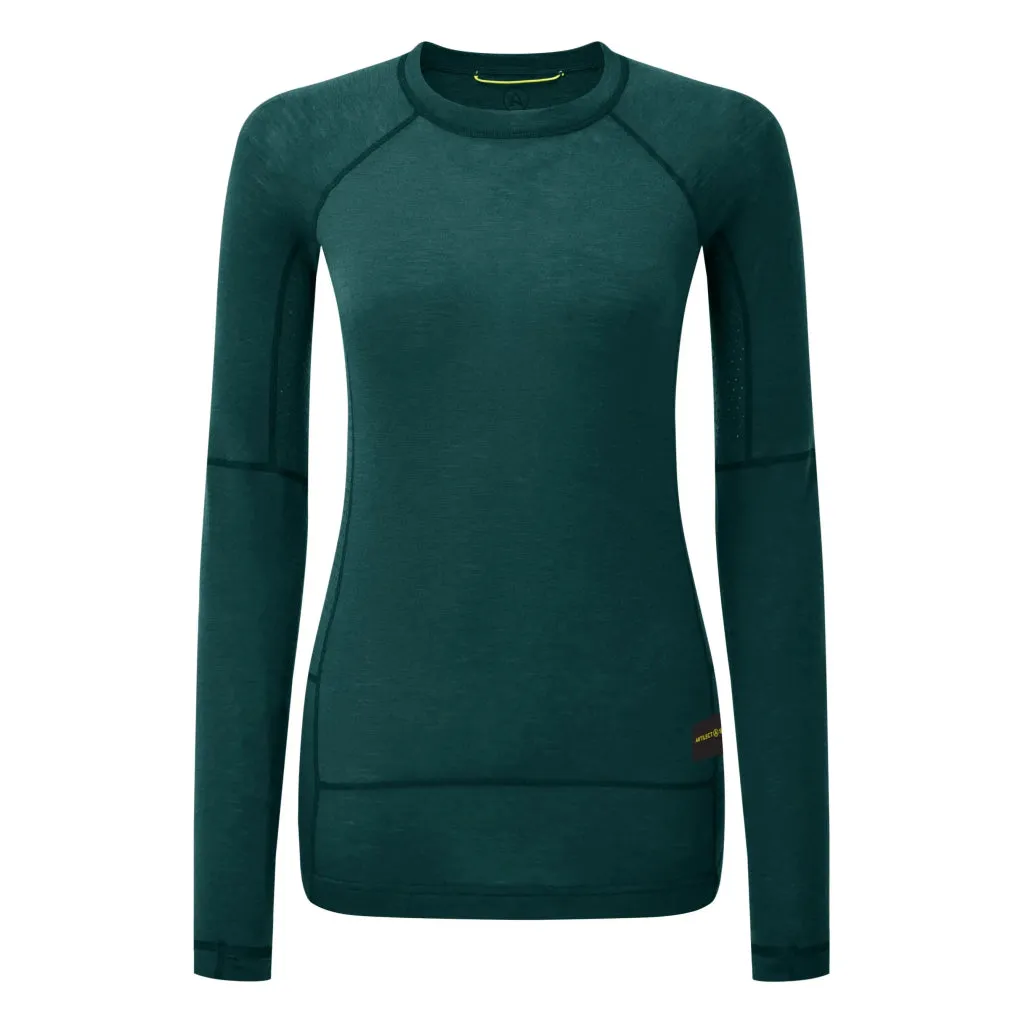 Artilect Boulder 125 Long Sleeve Crew Merino Women's Baselayer - Scarab
