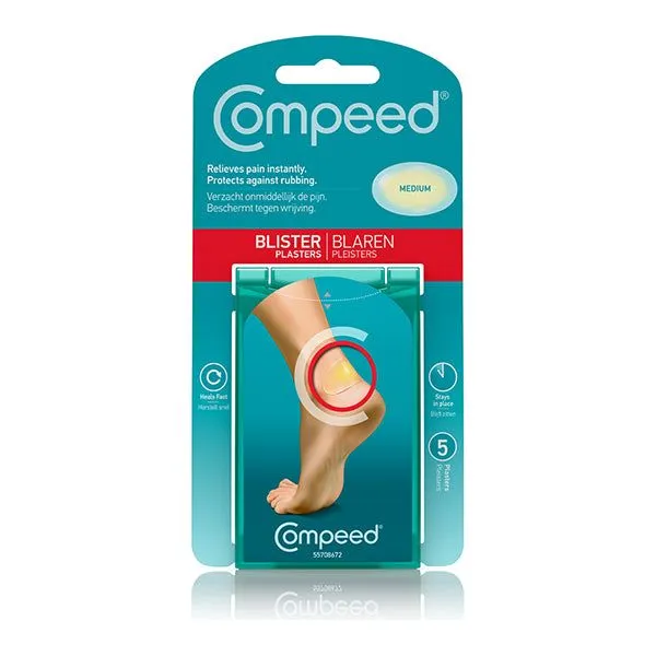 Compeed Hydrocolloid Blister Plaster Medium - Pack of 5