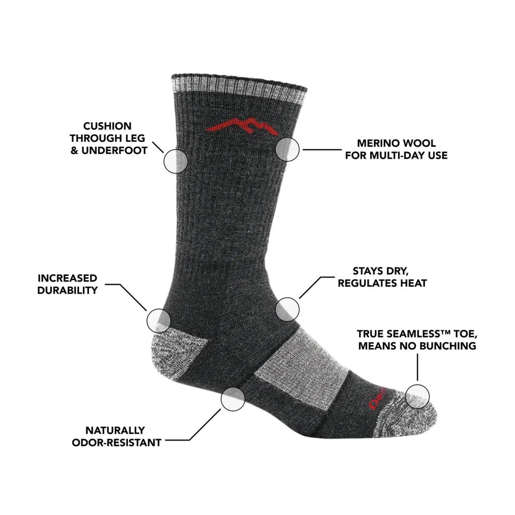 Darn Tough 1405 Men's Hiker Boot Full Cushion Midweight Hiking Socks
