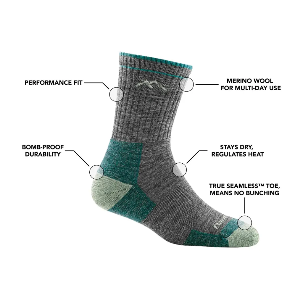 Darn Tough 1903 Women's Hiker Micro Crew Midweight Hiking Socks