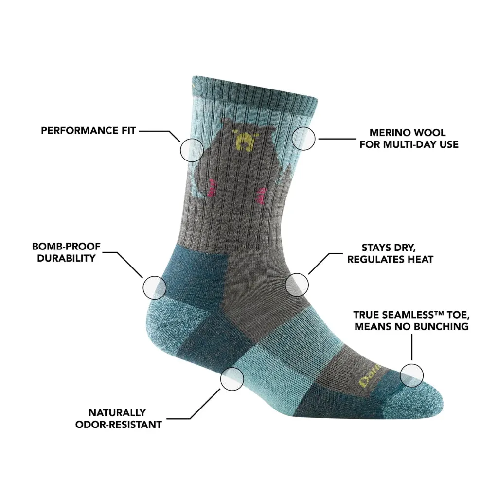 Darn Tough 1970 Women's Bear Town Micro Crew Lightweight Hiking Sock