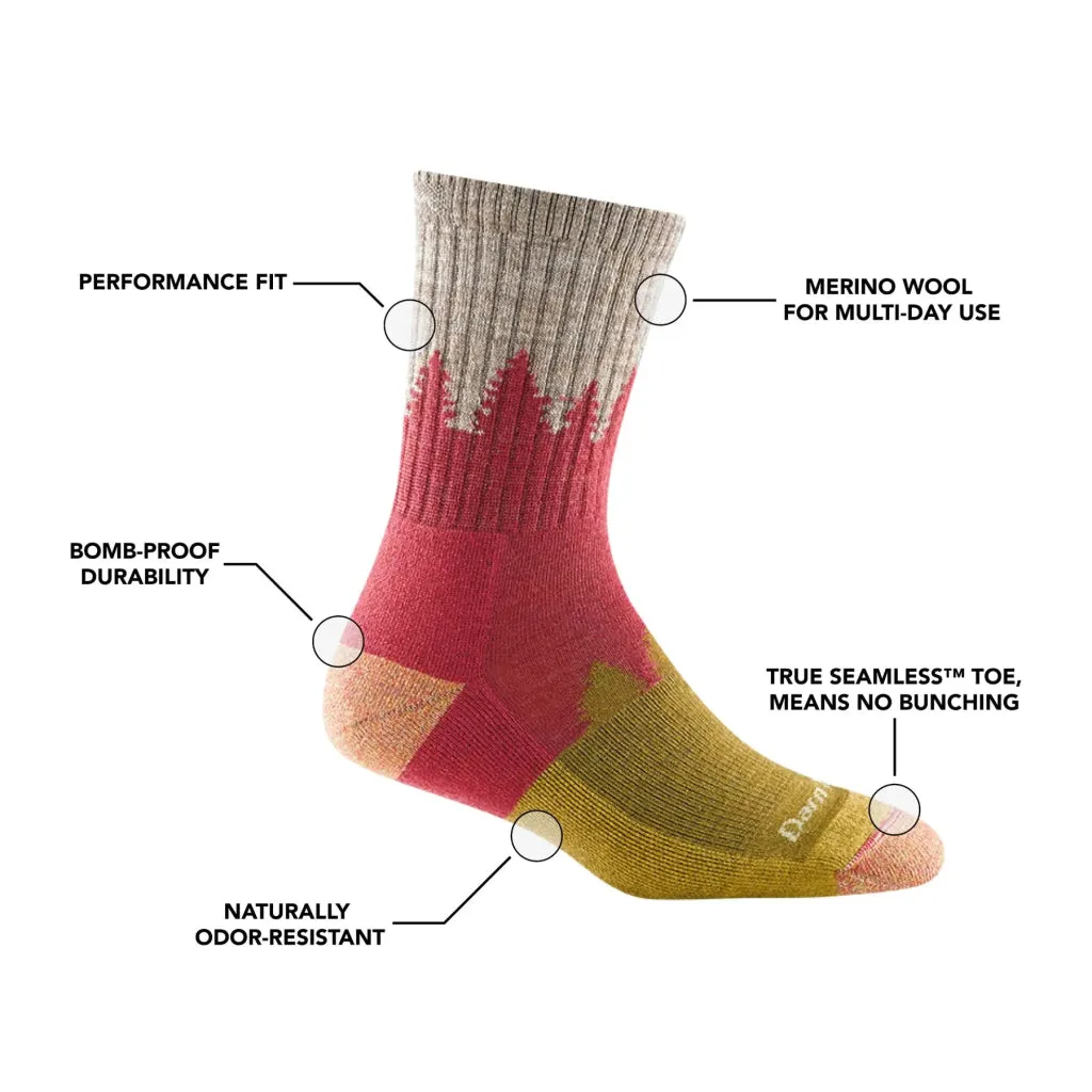 Darn Tough 1971 Women's Treeline Micro Crew Midweight Hiking Sock