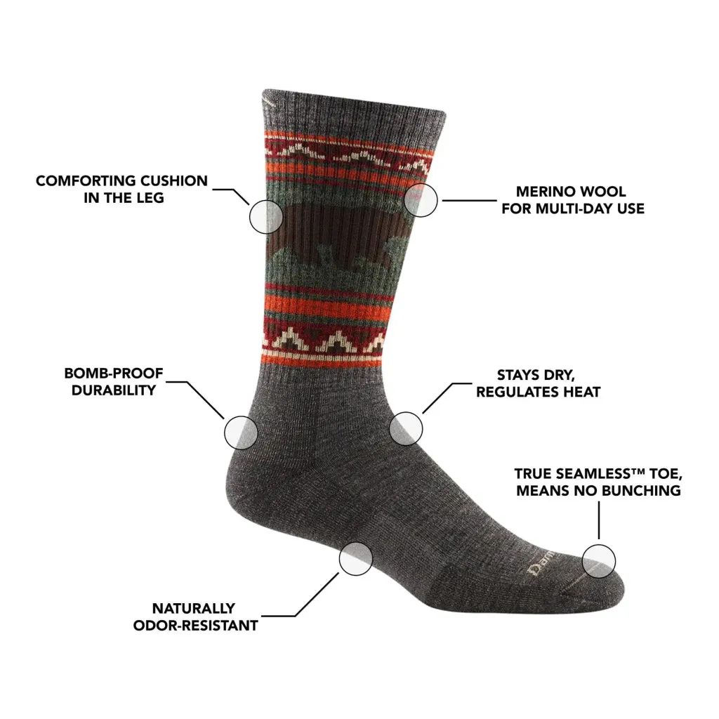 Darn Tough 1980 Men's VanGrizzle Boot Midweight Hiking Socks
