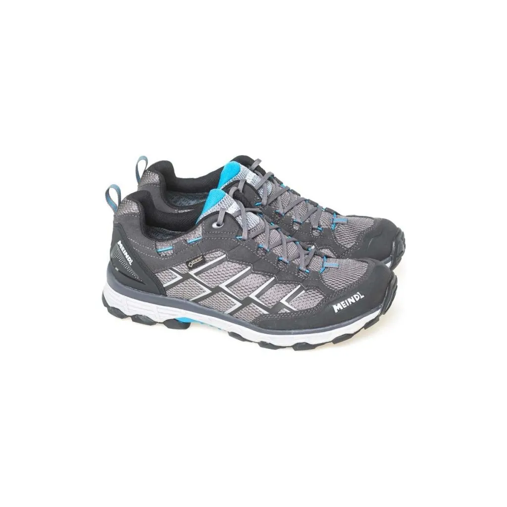 Meindl Activo GTX Wide Fit Walking Shoes - Anthracite/Ocean
