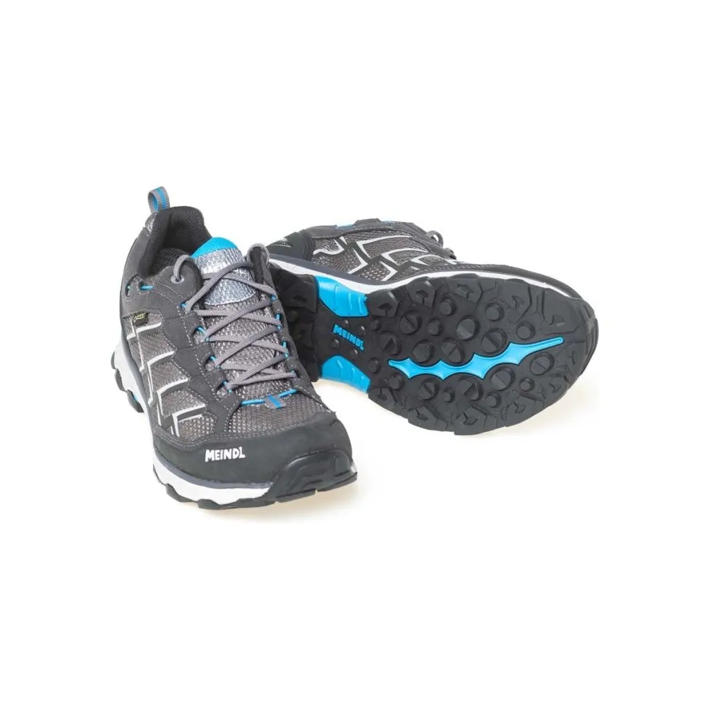 Meindl Activo GTX Wide Fit Walking Shoes - Anthracite/Ocean
