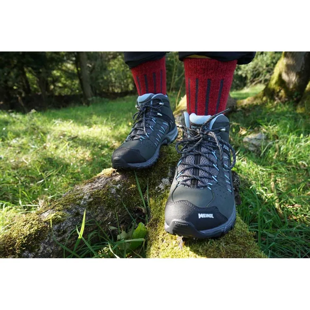 Meindl Journey Lady Mid GTX Wide Fit Walking Boots - Anthracite/Blue