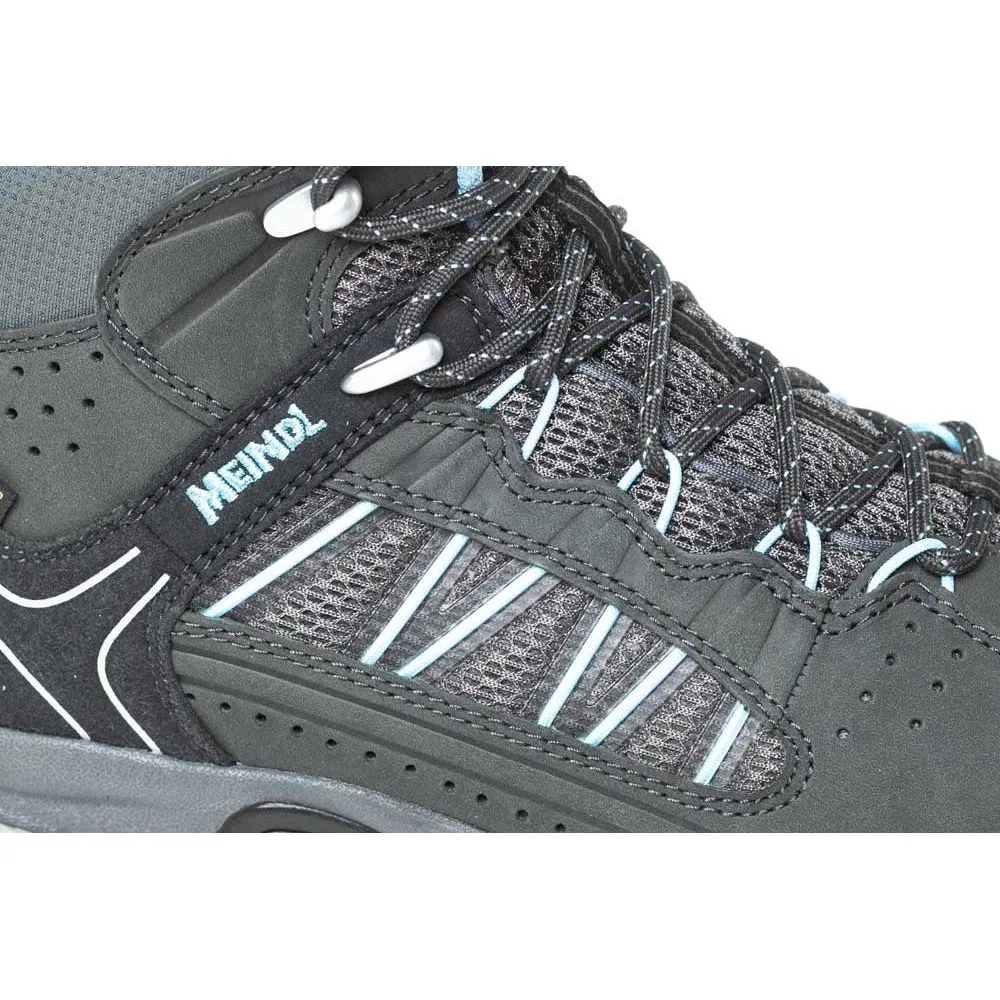 Meindl Journey Lady Mid GTX Wide Fit Walking Boots - Anthracite/Blue