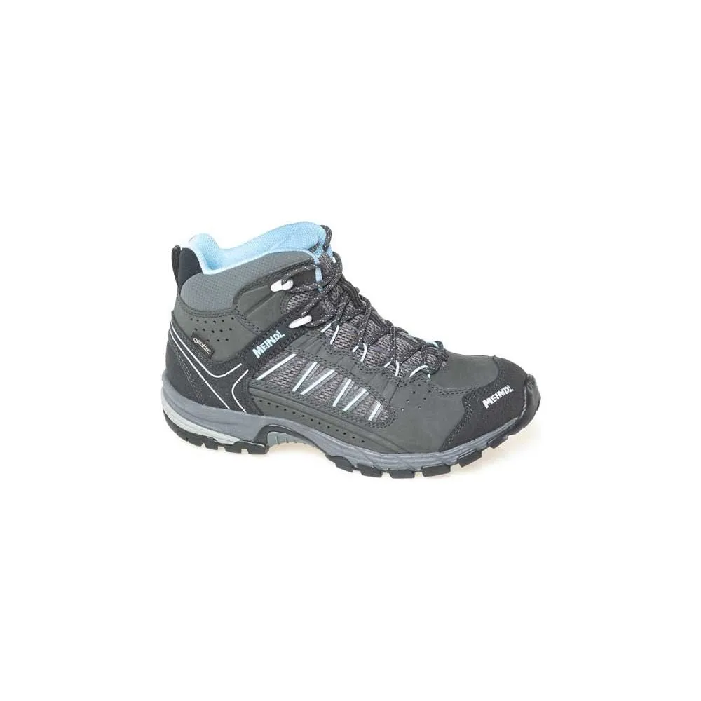 Meindl Journey Lady Mid GTX Wide Fit Walking Boots - Anthracite/Blue