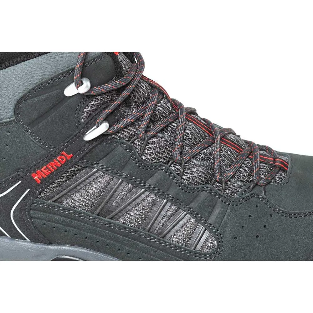 Meindl Journey Mid GTX Mens Wide Fit Walking Boots - Anthracite/Red