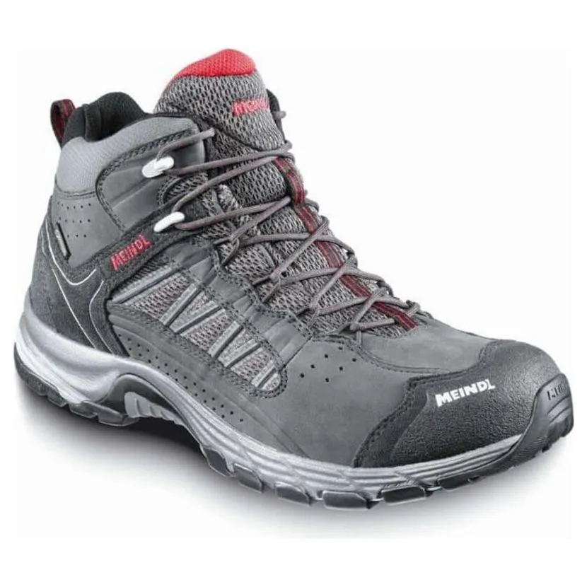 Meindl Journey Mid GTX Mens Wide Fit Walking Boots - Anthracite/Red