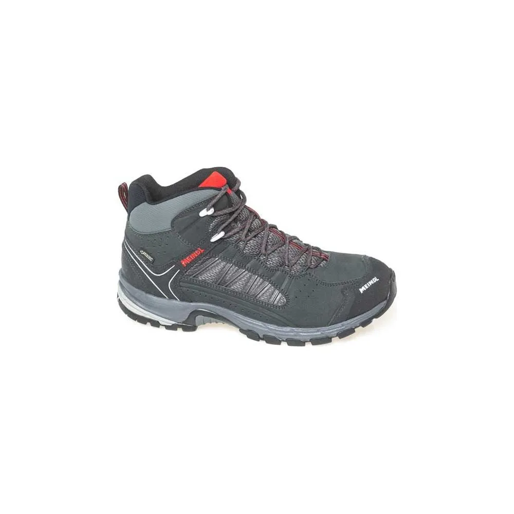 Meindl Journey Mid GTX Mens Wide Fit Walking Boots - Anthracite/Red