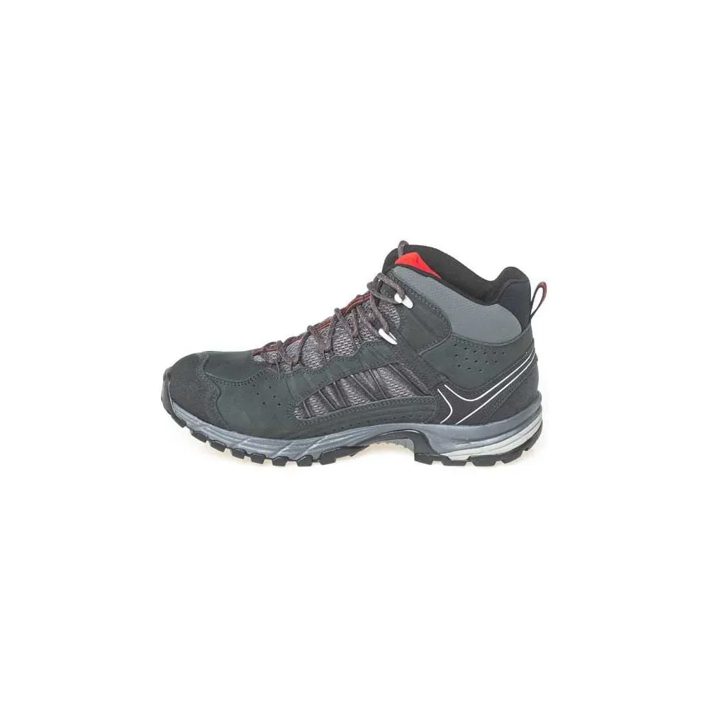 Meindl Journey Mid GTX Mens Wide Fit Walking Boots - Anthracite/Red