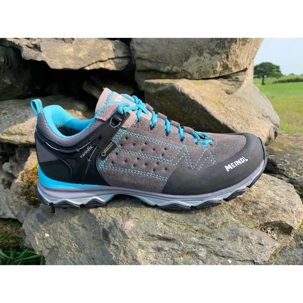 Meindl Ontario Lady GTX Walking Shoes - Grey/Sky Blue