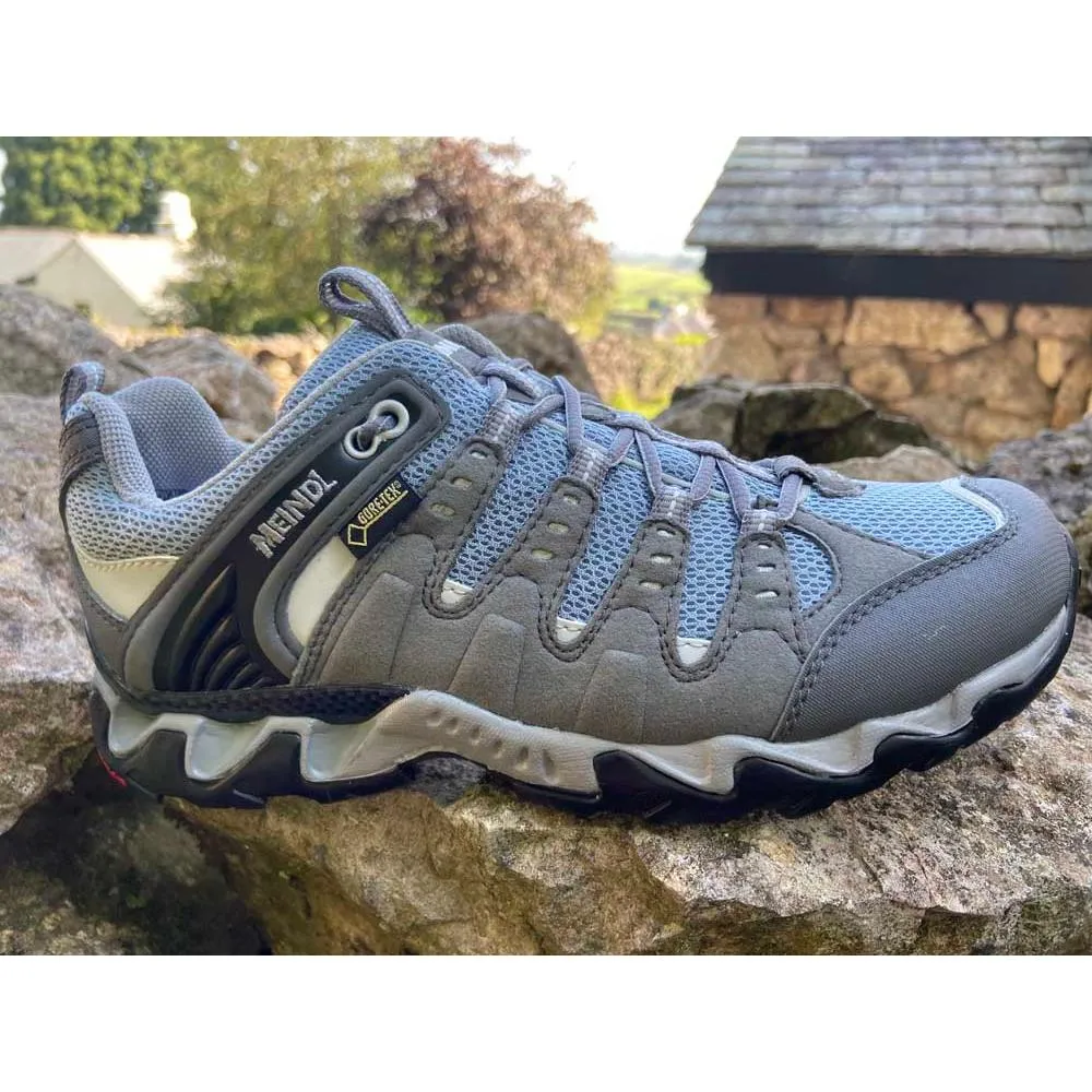 Meindl Respond Lady GTX Walking Shoes - Light Grey/Sky