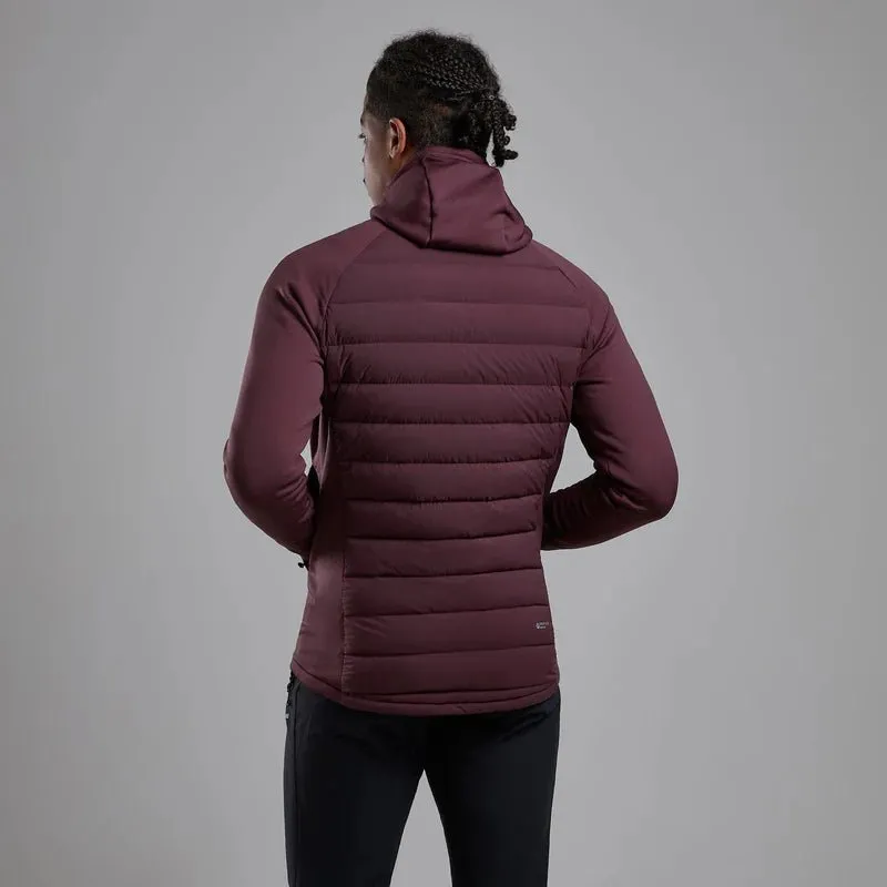 Montane Men's Composite Hooded Down Jacket - Dark Garnet