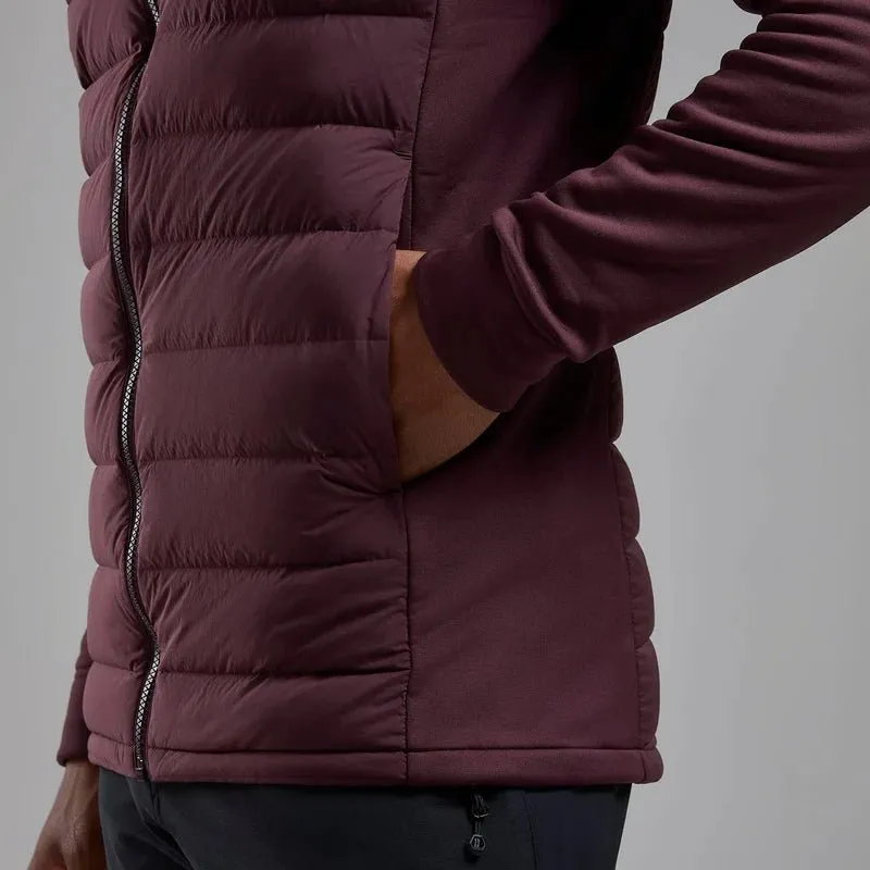 Montane Men's Composite Hooded Down Jacket - Dark Garnet
