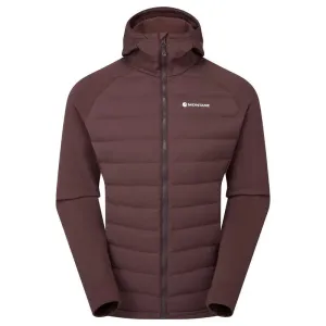 Montane Men's Composite Hooded Down Jacket - Dark Garnet