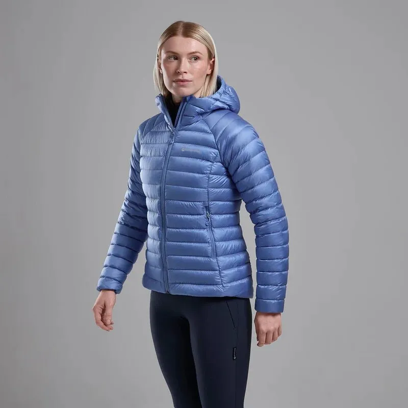 Montane Women's Anti-Freeze Hooded Down Jacket - Cornflower