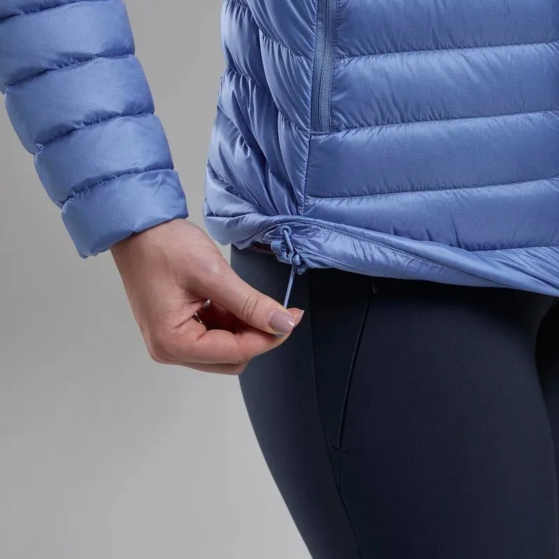 Montane Women's Anti-Freeze Hooded Down Jacket - Cornflower