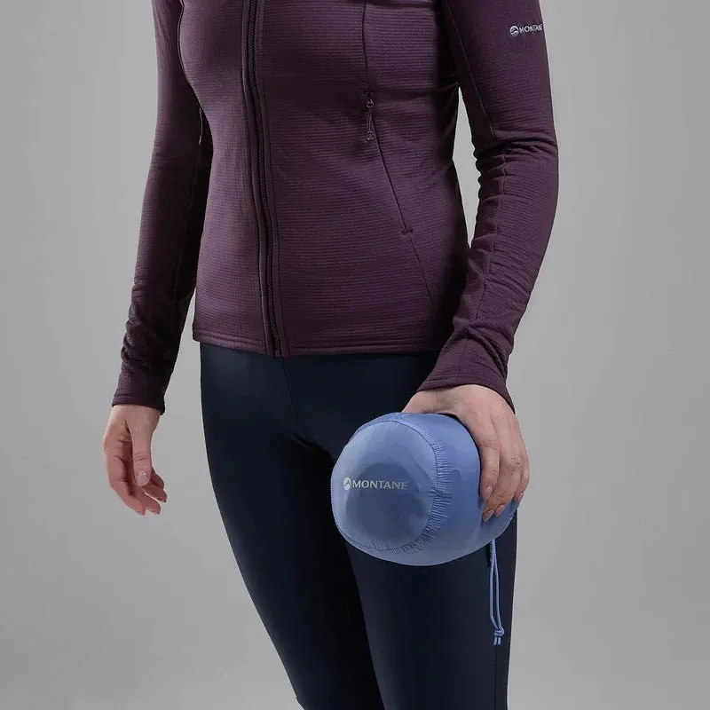 Montane Women's Anti-Freeze Hooded Down Jacket - Cornflower