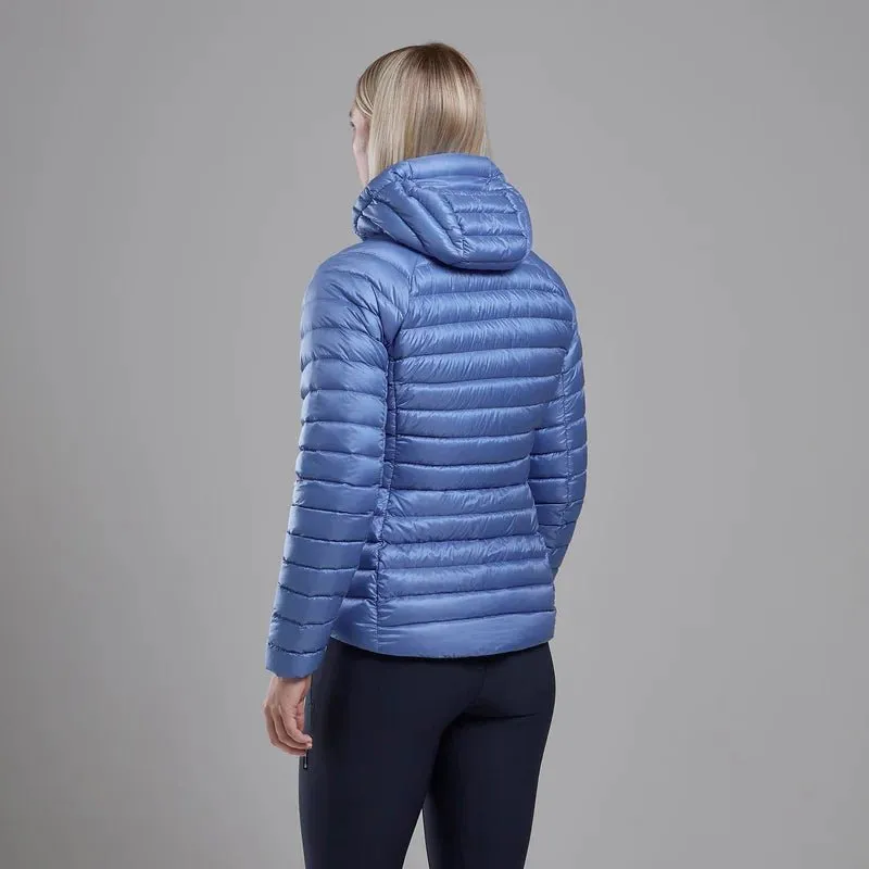 Montane Women's Anti-Freeze Hooded Down Jacket - Cornflower