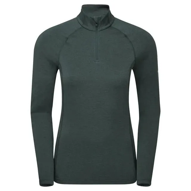 Montane Women's Dart XT Zip Neck - Deep Forest