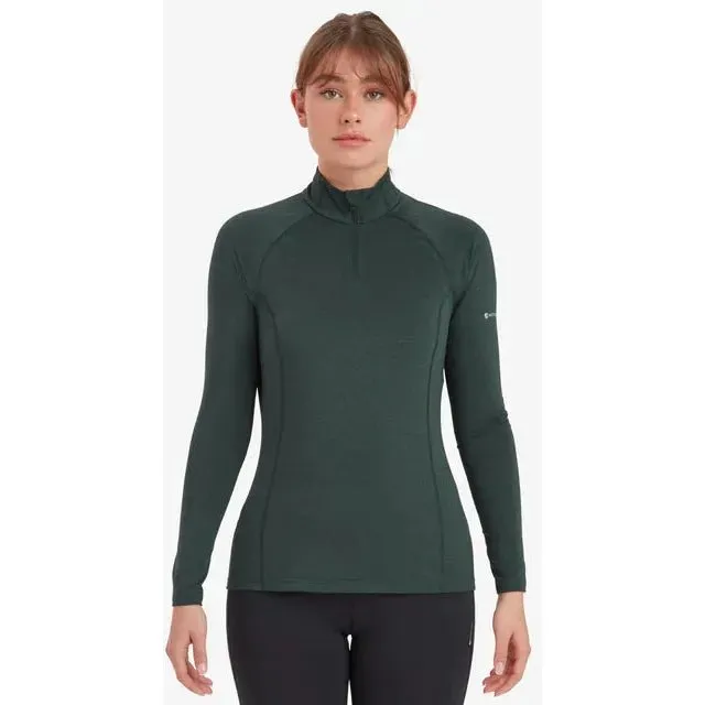 Montane Women's Dart XT Zip Neck - Deep Forest