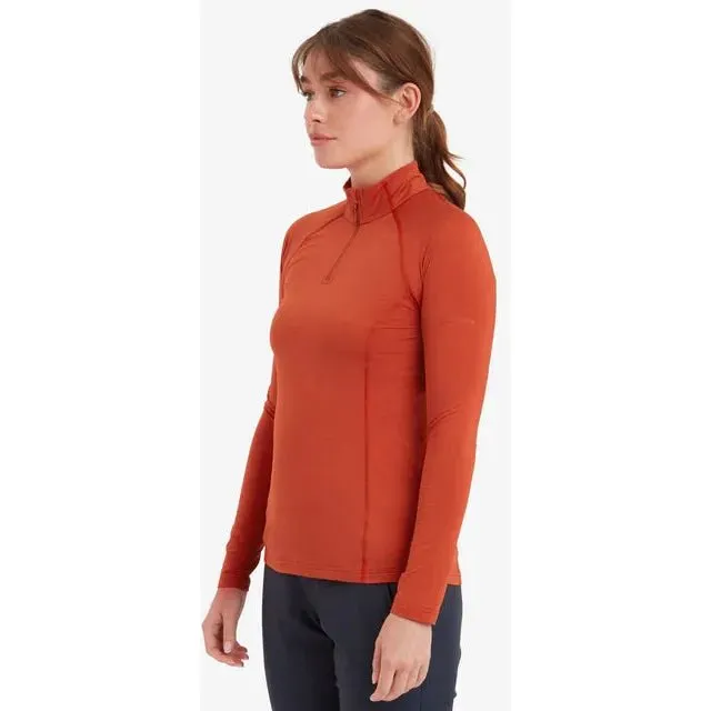 Montane Women's Dart XT Zip Neck - Saffron Red