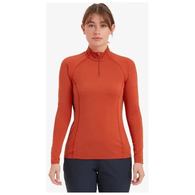 Montane Women's Dart XT Zip Neck - Saffron Red