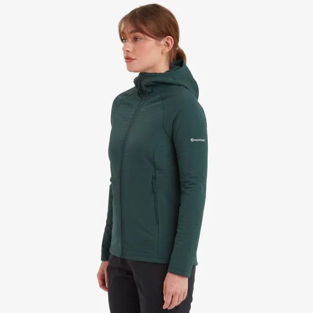 Montane Women's Protium XT Hooded Fleece Jacket - Deep Forest