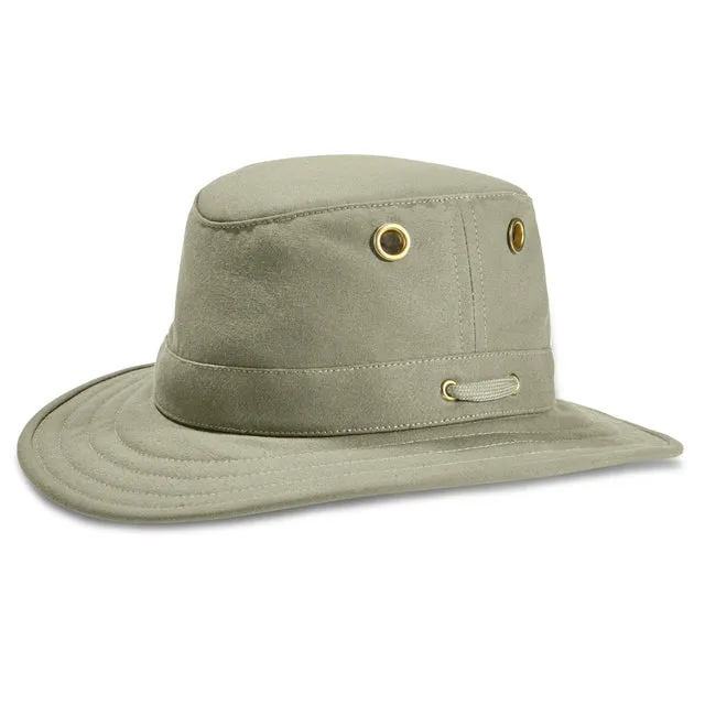 Tilley The Authentic T5 Cotton Brimmed Duck Hat - Khaki/Olive