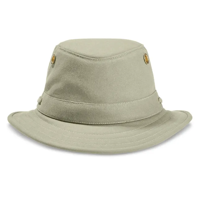 Tilley The Authentic T5 Cotton Brimmed Duck Hat - Khaki/Olive