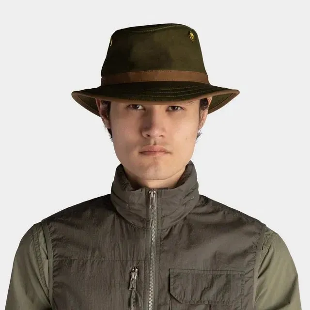 Tilley TWC7 Outback Waxed Adventure Hat - Green
