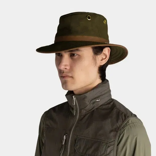 Tilley TWC7 Outback Waxed Adventure Hat - Green